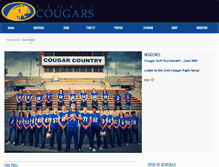 Tablet Screenshot of cloviscougarfootball.com